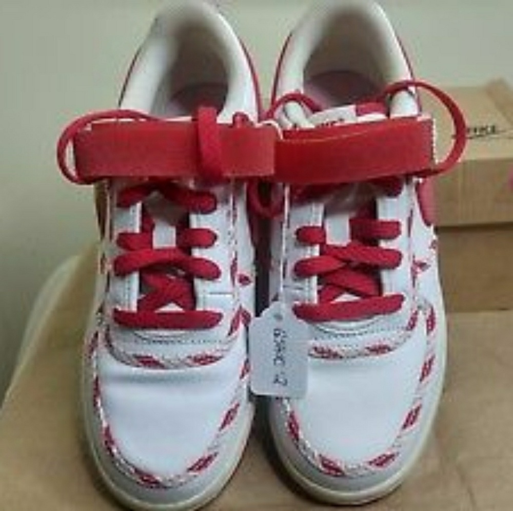 NIKE VANDALS LOW (GS) w BOX WHITE/ SPORT RED